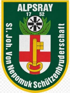 Wappen St. Johannes von Nepomuk Schützenbruderschaft Alpsray